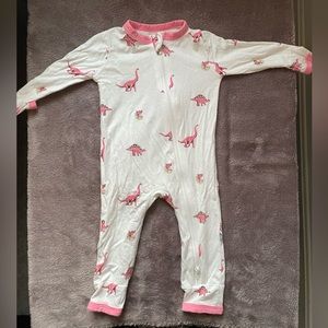 Kyte BABY rose Jurassic zip romper